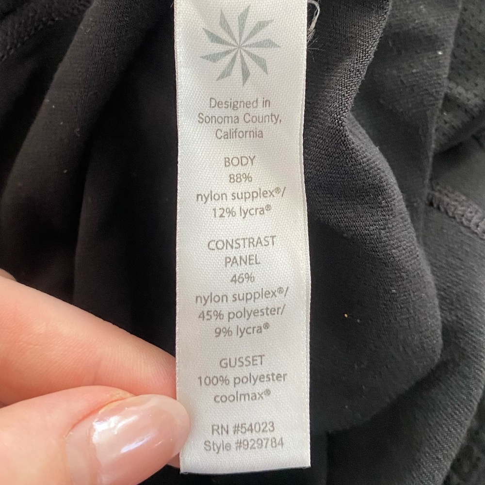 Athleta Plie Tight Black Athletic Leggings - Picture 2 of 10